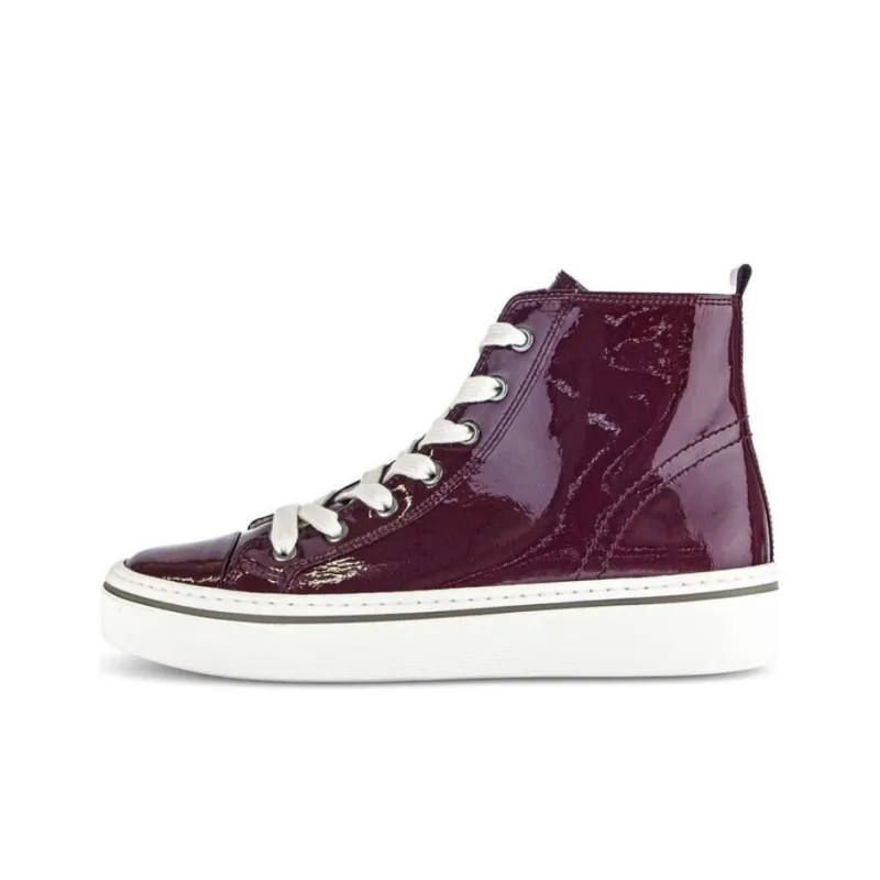 Gabor Fashion High Top Skateboard Shoes Women's Red-0