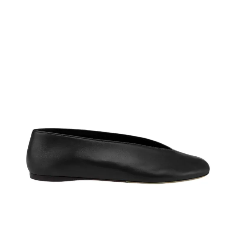 MOSCHINO Almond Toe Ballerina Shoes Women's-1