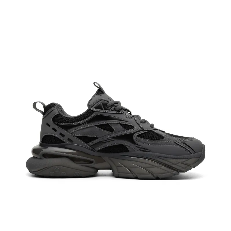 JEEP SPIRIT Cushioned Slip-Resistant Abrasion-Resistant Breathable Low-Top Chunky Sneakers Men's Volcanic Gray-1