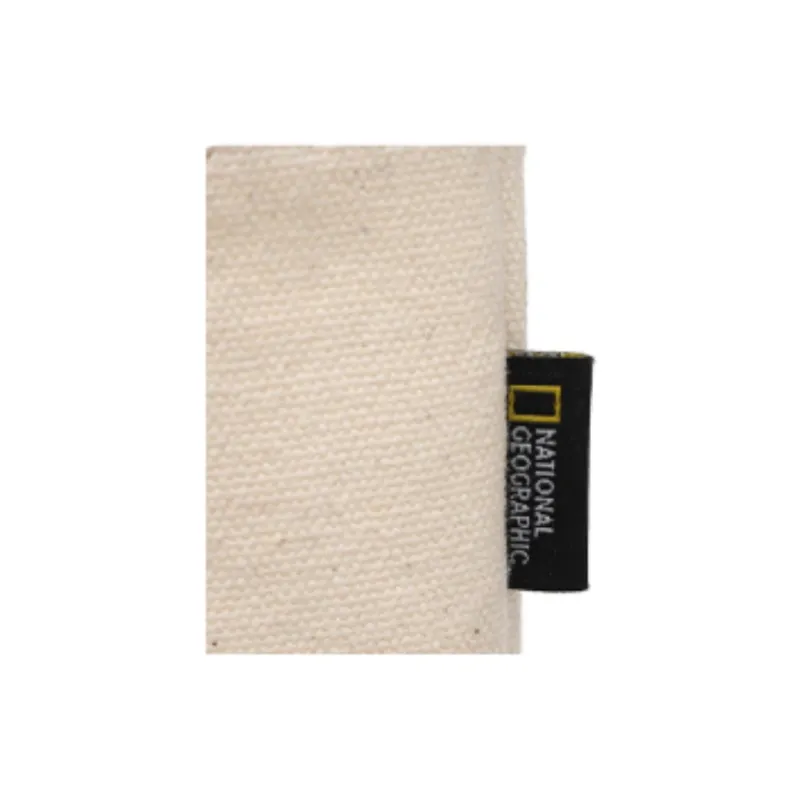 NATIONAL GEOGRAPHIC Cotton Tote Bag Shopping Bag Handbag Shoulder Bag Women's Ivory White-6