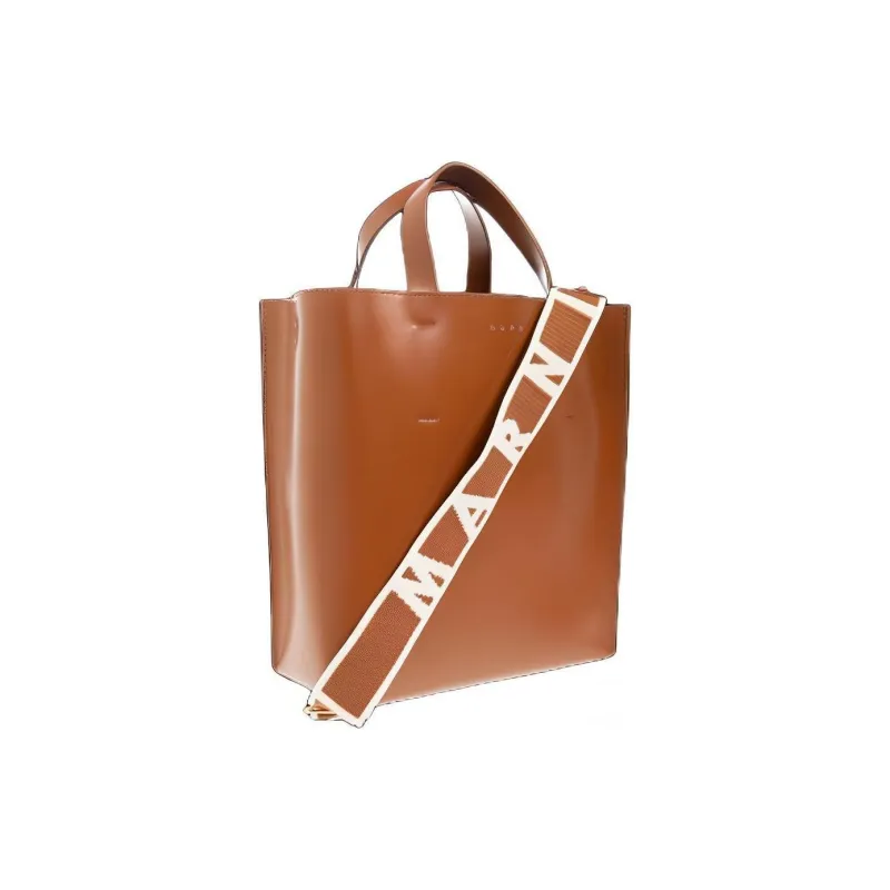 MARNI Logo Printed Drawstring Tote Bag-1