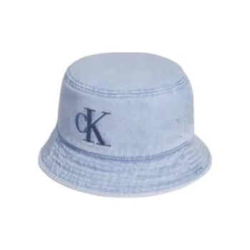 CALVIN KLEIN Cotton Bucket Hats Unisex Light Denim