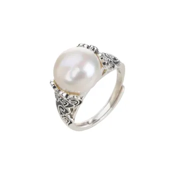 CHIC ZONE Pearl Rings Women's