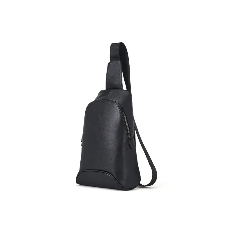 ROBERTA DI CAMERINO Cow Leather Sling Bag Regular Men's Black-1