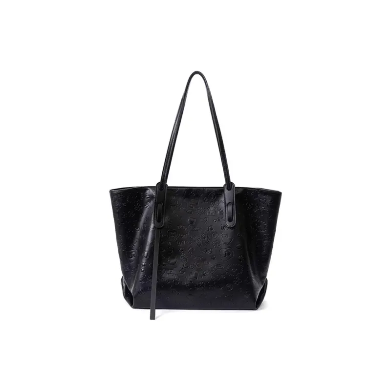 CLEVER& KETCH PU Tote Bag Shoulder Bag Regular Women's Apricot/Black-7