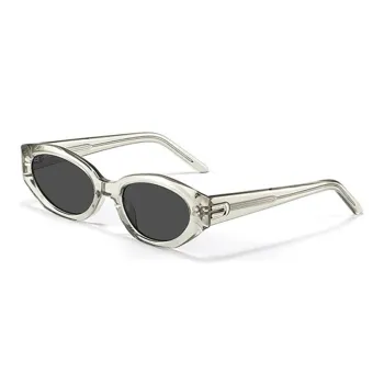 BERTHA Plate Frame Cat Eye Sunglasses Unisex Black