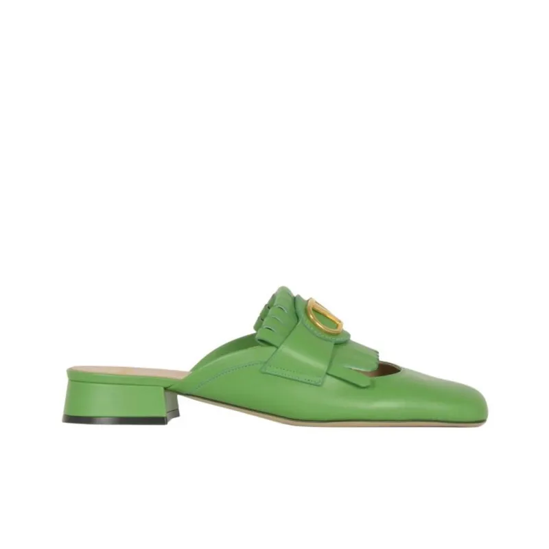 Valentino VLogo Plaque Square Toe Sandals Women's-1
