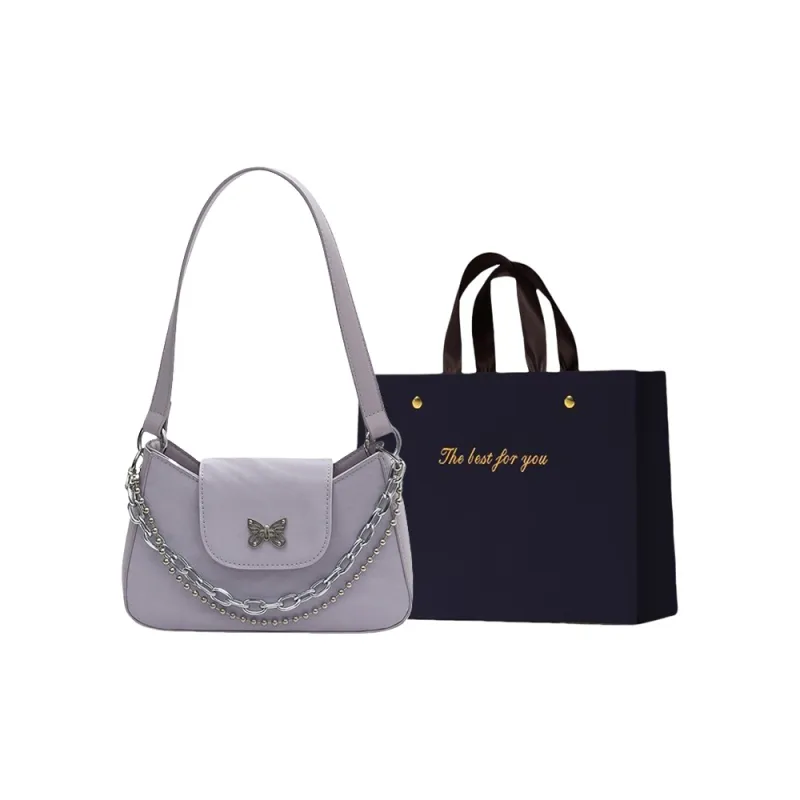 ZUONU PU Shoulder Bag, Crossbody Bag Small Size Women's Ecru/Silver/Light Purple/Black-0