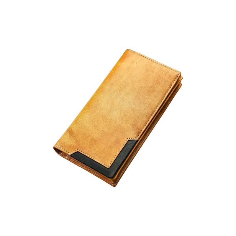 LARTIGENT Cow Leather Money Clip Card Holder Long Wallet Regular Men's Multicolor-4