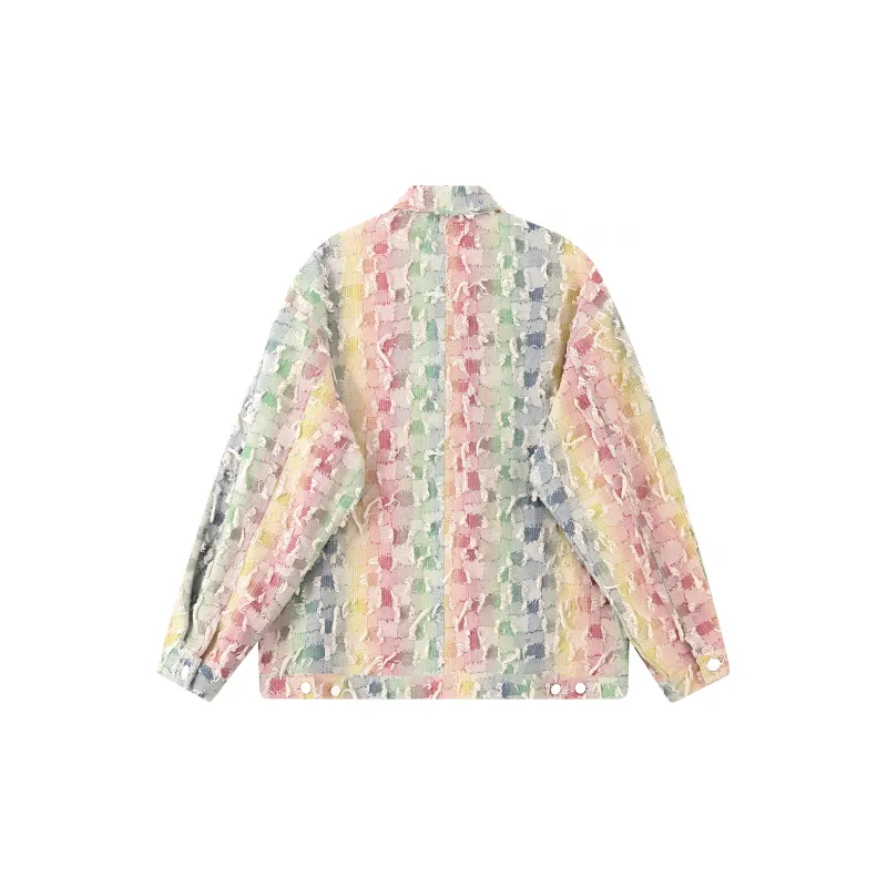 F426 Denim Jacket Unisex Multicolor Flower-1