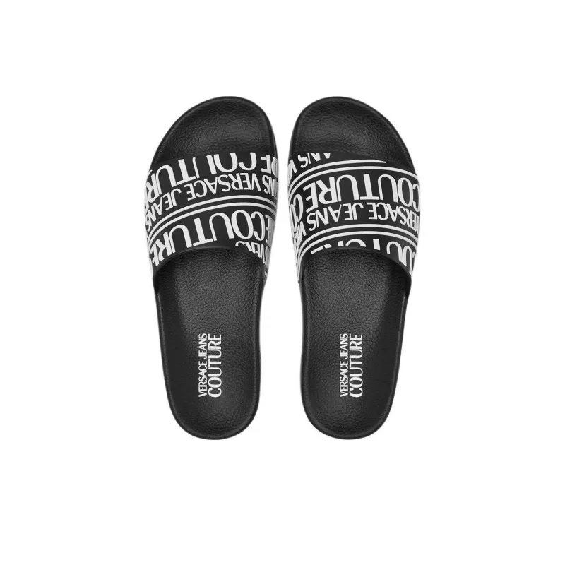 VERSACE JEANS COUTURE Slide Slippers Men's Black-2
