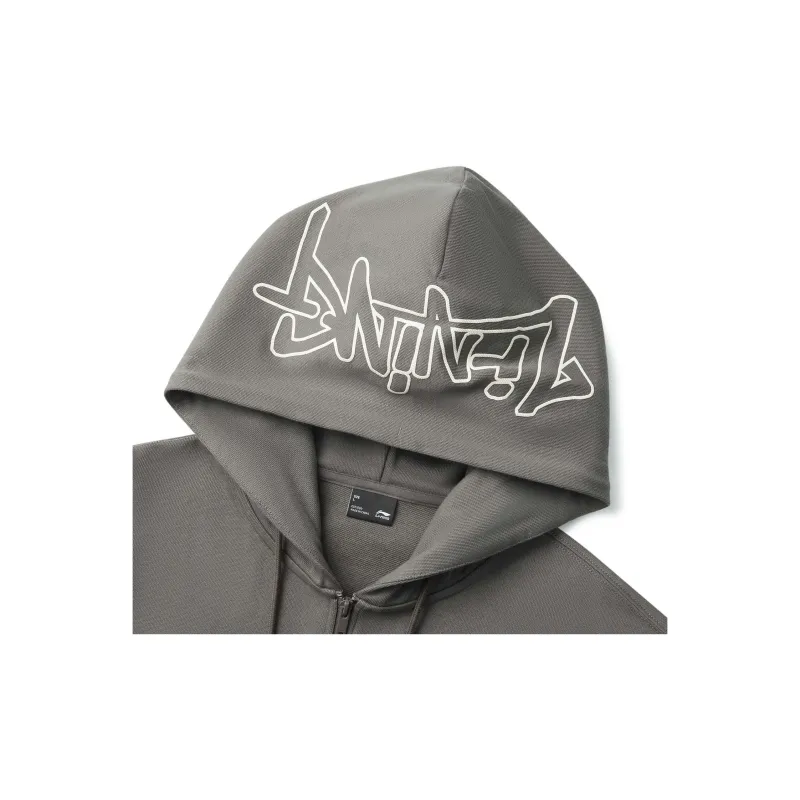 LiNing Sports Life Collection Sweatshirt Unisex Road Gray-3