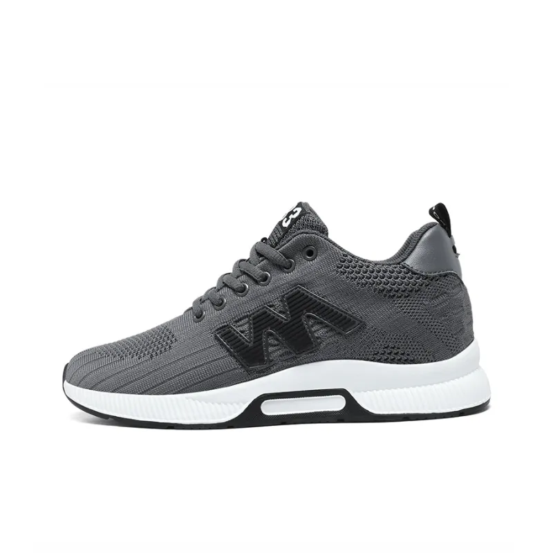 QIUTEXIONG Cushioning Anti-Slip Wear-Resistant Breathable Balance Height Increasing Low-Top Casual Shoes Unisex-25