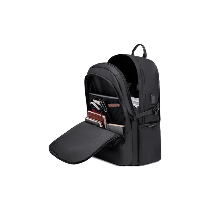 HLA Polyester Backpack Large Size Men's Carbon Black-2