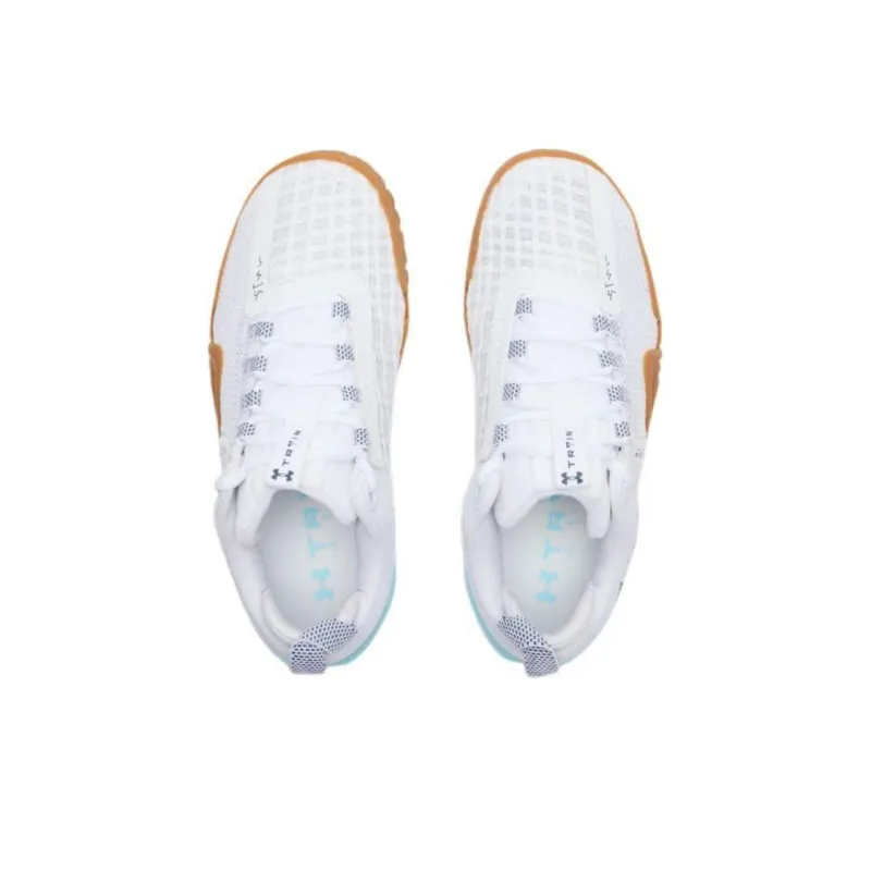 Under Armour Reign 6 Anti-Slip Wear-Resistant Low-Top Training Shoes Women's White-2