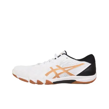 Asics Attack Bladelyte 4 Cushioned Slip Resistant Abrasion Resistant Low Top Training Shoes Unisex White Black