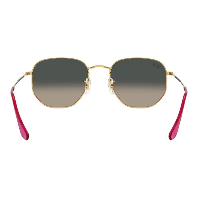 RayBan Metal Irregular Shape Sunglasses Kids' Gold-3