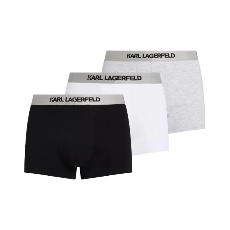 KARL LAGERFELD / Karl Lagerfeld Jeans Metallic waistband Boxers Pack Of Three-0