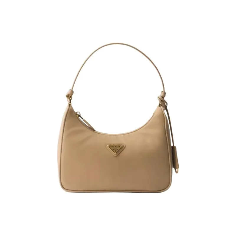 PRADA Re Edition Recycled Polyamide Handbag Mini Women's Camel-0