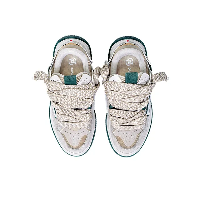 Daisy Fellowes Rocket 001 Low-Top Skateboard Shoes Unisex Khaki Green-3
