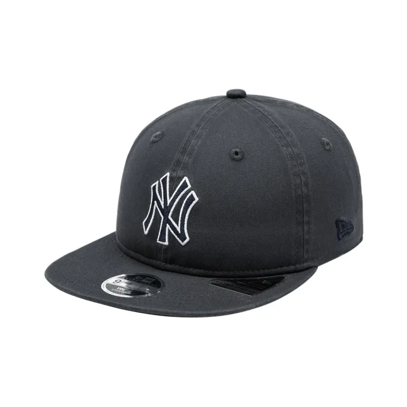 New Era 100% Cotton Baseball Caps Kids' Graphite-0