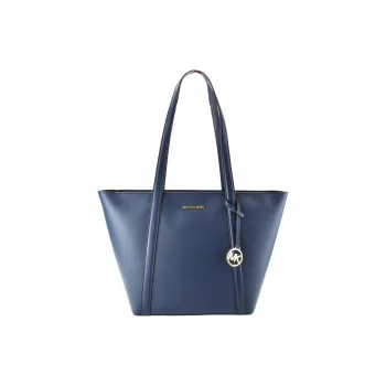 MICHAEL KORS Synthetic Leather Tote Bag, Shopping Bag, Shoulder Bag Regular Women's Marine Blue