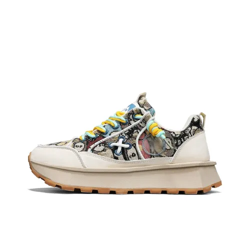 PLAY COBBLER Anti-Slip Wear-Resistant Breathable Height Increasing Low-Top Casual Shoes Men's