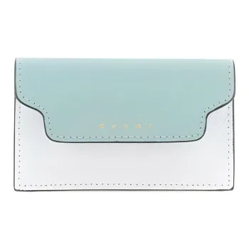MARNI Logo Print Two-Tone Coin Purse