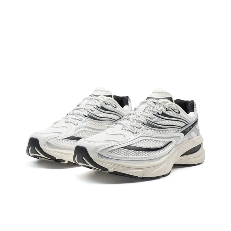 XTEP Small Basque 2nd Generation Anti-Slip And Wear-Resistant Height Increasing Low-Top Casual Shoes Women's Gray Black-2