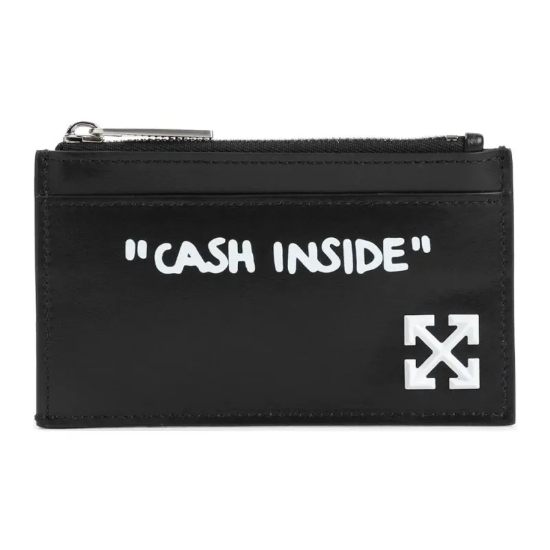 OFF WHITE Slogan print Wallet-0