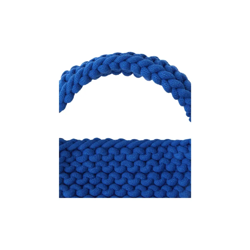 NOTHING WRITTEN Cotton And Polyester Blend Handbag Small Size Unisex Blue-3