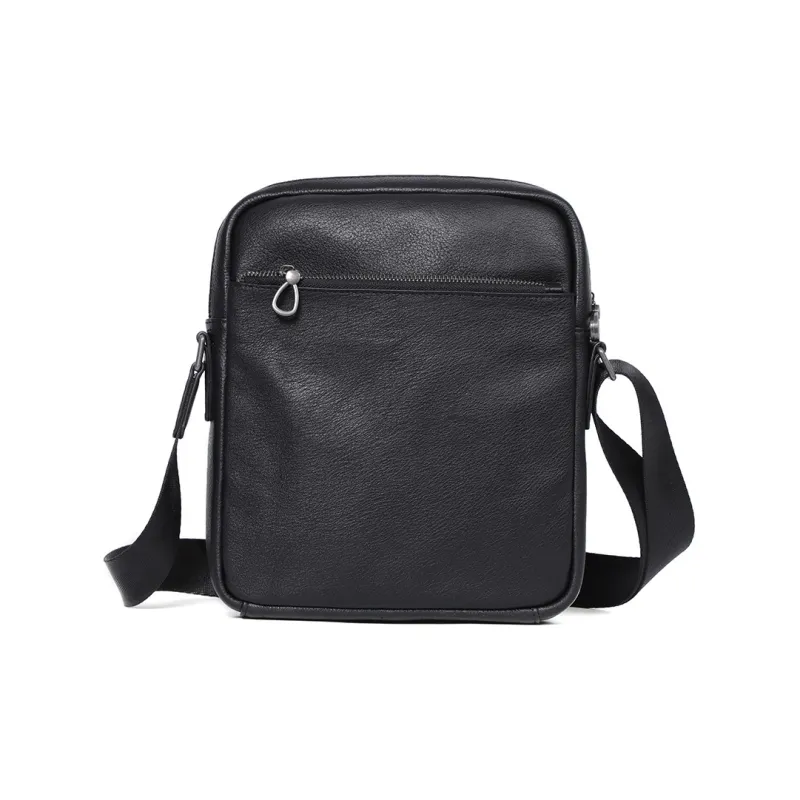 LARTIGENT Top Grain Cow Leather Crossbody Bags Shoulder Bags Regular Men's Black-7