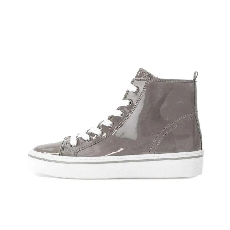 Gabor Fashion High-Top Skateboard Shoes Women's Gray-0