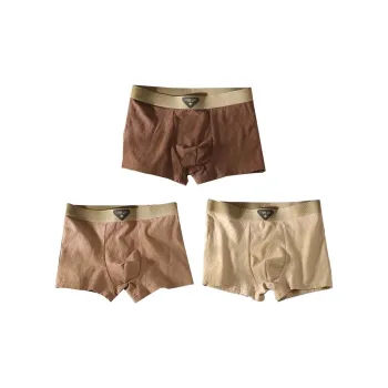 Cotton Gene Square-cut Underwear Men's 3 Pack