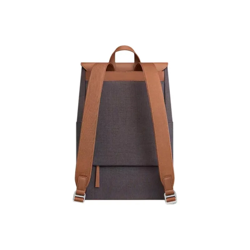 Ito Wool Water Repellent Laptop Backpack Medium Size Unisex Crimson Apricot/Luxe Brown-8