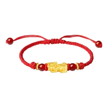 CHOW TAI KING Obsidian Bracelets Unisex