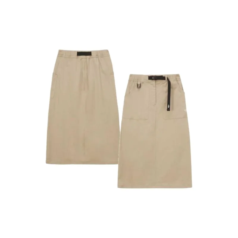 THE NORTH FACE Casual Long Skirt Women's Light Beige-2