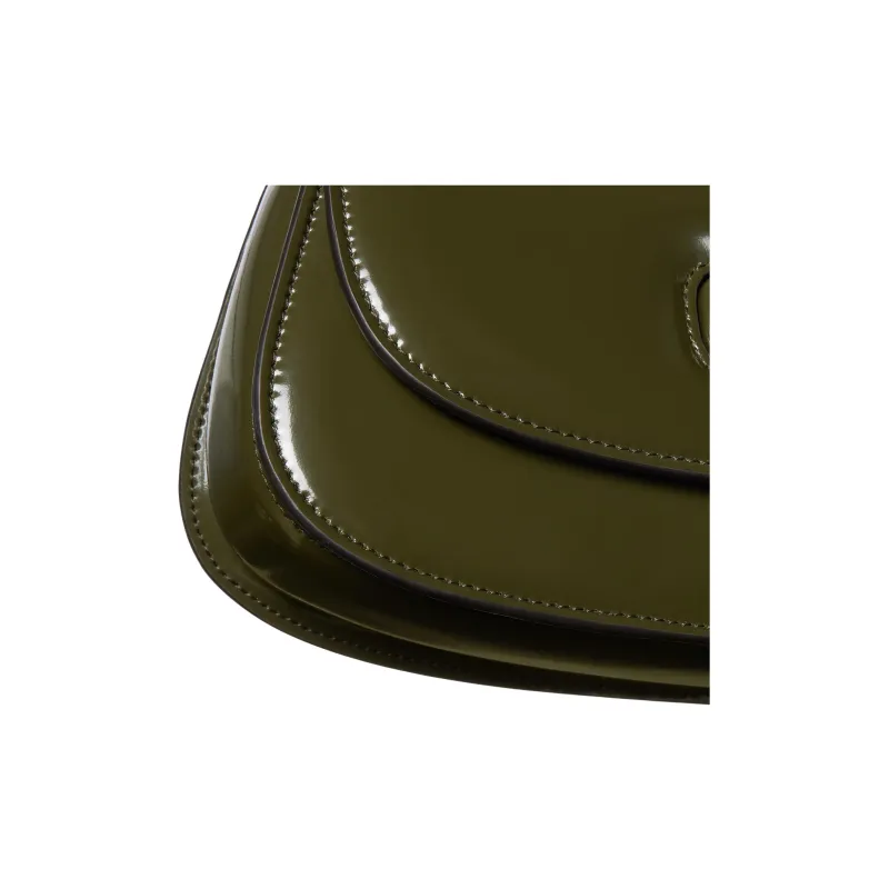 GUCCI Leather Shoulder Bag, Crossbody Bag, Handbag Small Size Women's Green-6