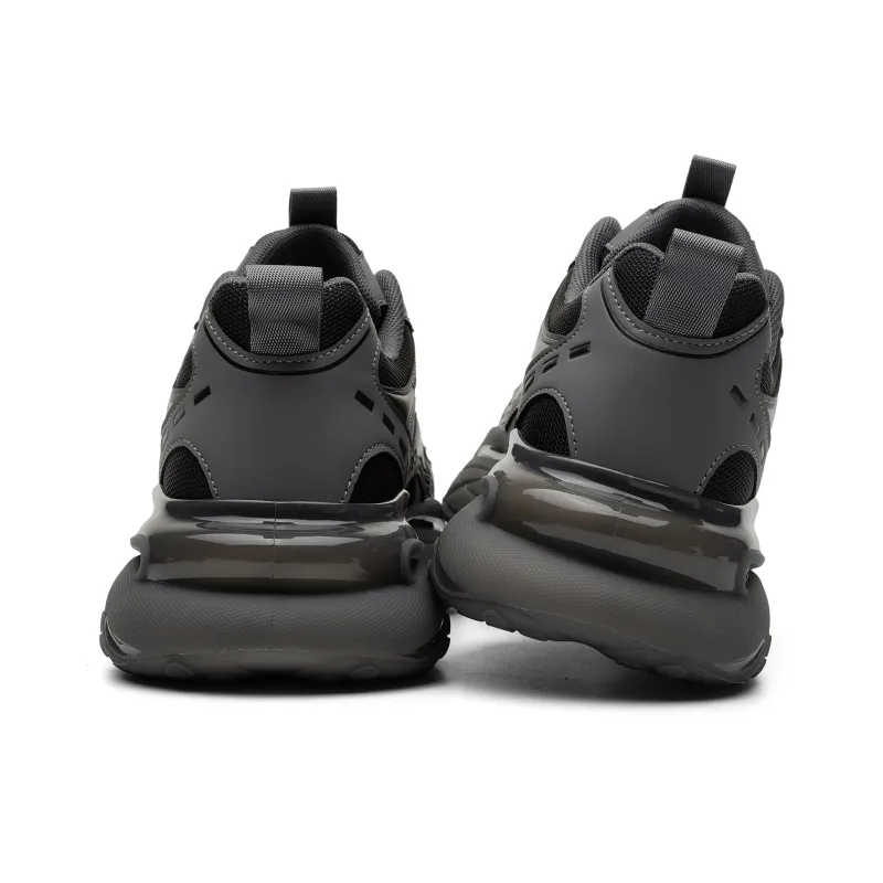 JEEP SPIRIT Cushioned Slip-Resistant Abrasion-Resistant Breathable Low-Top Chunky Sneakers Men's Volcanic Gray-5