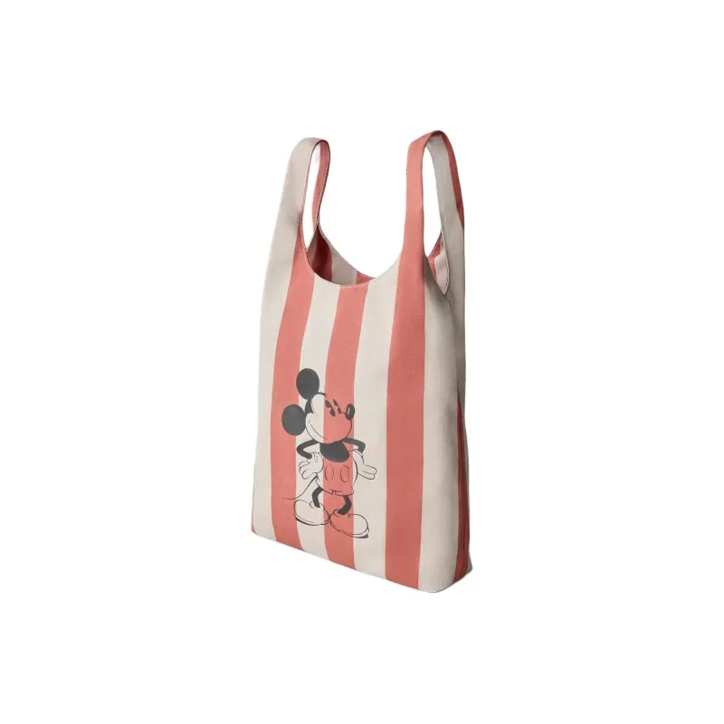 ZARA Disney X Disney Collaboration Cotton Tote Bag Shopping Bag Handbag Kids' Red & Beige-1