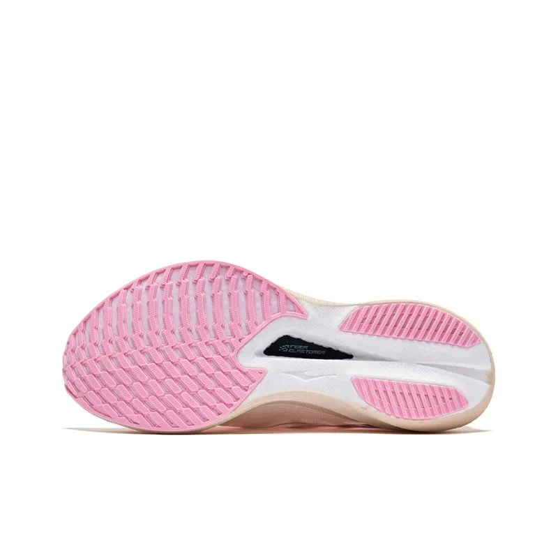Erke Extreme Wind 3.0 Cushioning Height Increase With Rebound Low Top Training Running Shoes Women's White Pink Silver-4