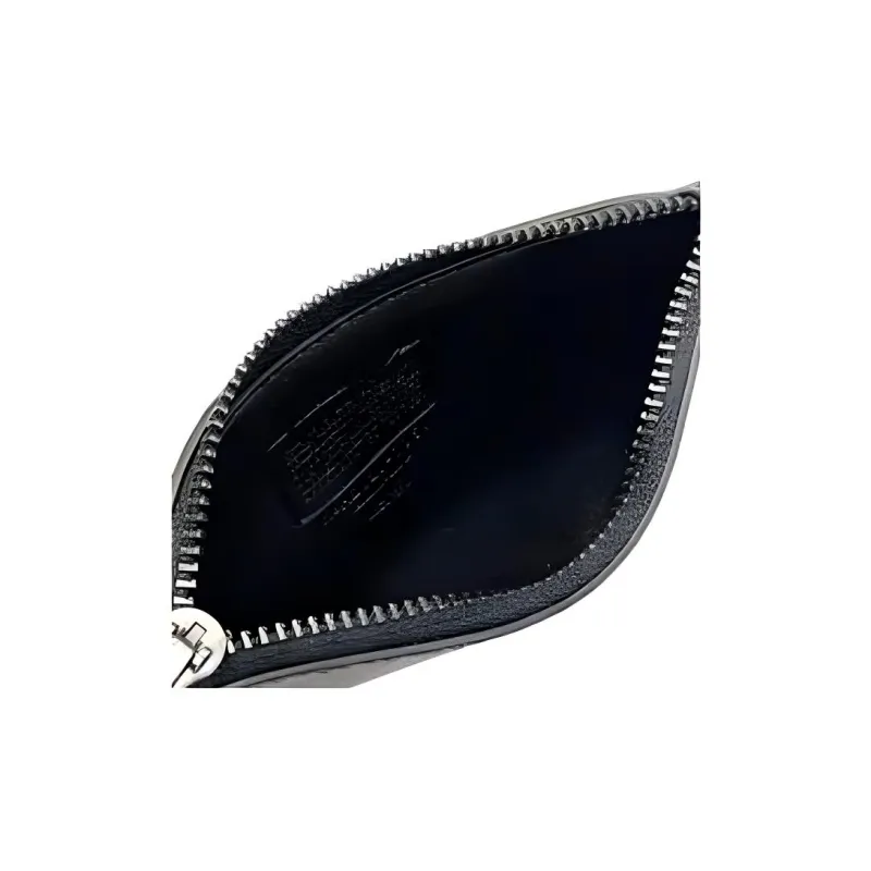 COACH MBJ X Naruto Collaboration Card Case Leather Wallet Card Holder Clutch Men's Black-2