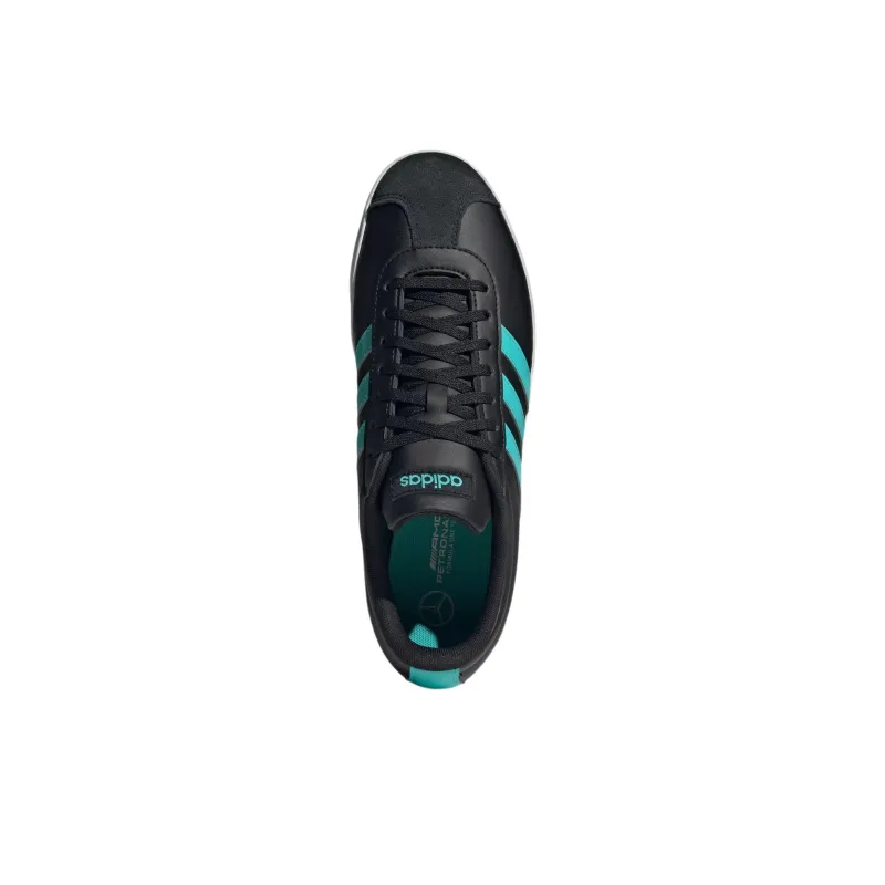 Adidas Vl Court Mercedes AMG Petronas Formula One Team Core Black Semi Mint Rush Cloud White-2