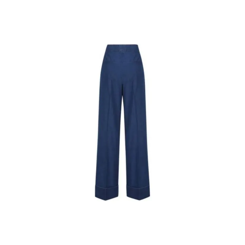 Valentino Button Detailed Straight Leg Jeans-1