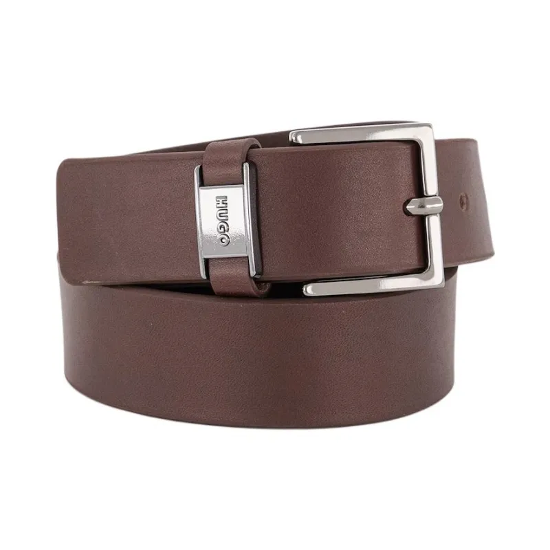 HUGO BOSS Cow Leather Belts Men's Brown  -2