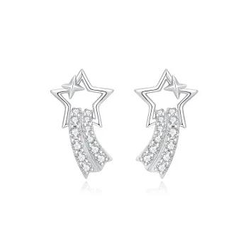 SEVEN COOK S925 Silver Stud Earrings Women's