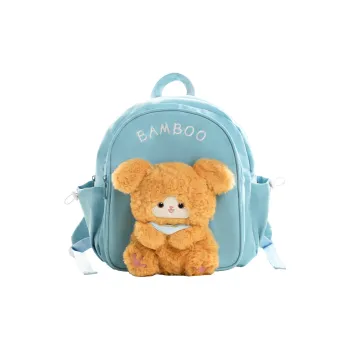 Holding Bamboo Suede Combo Bag, Backpack Women's Blue