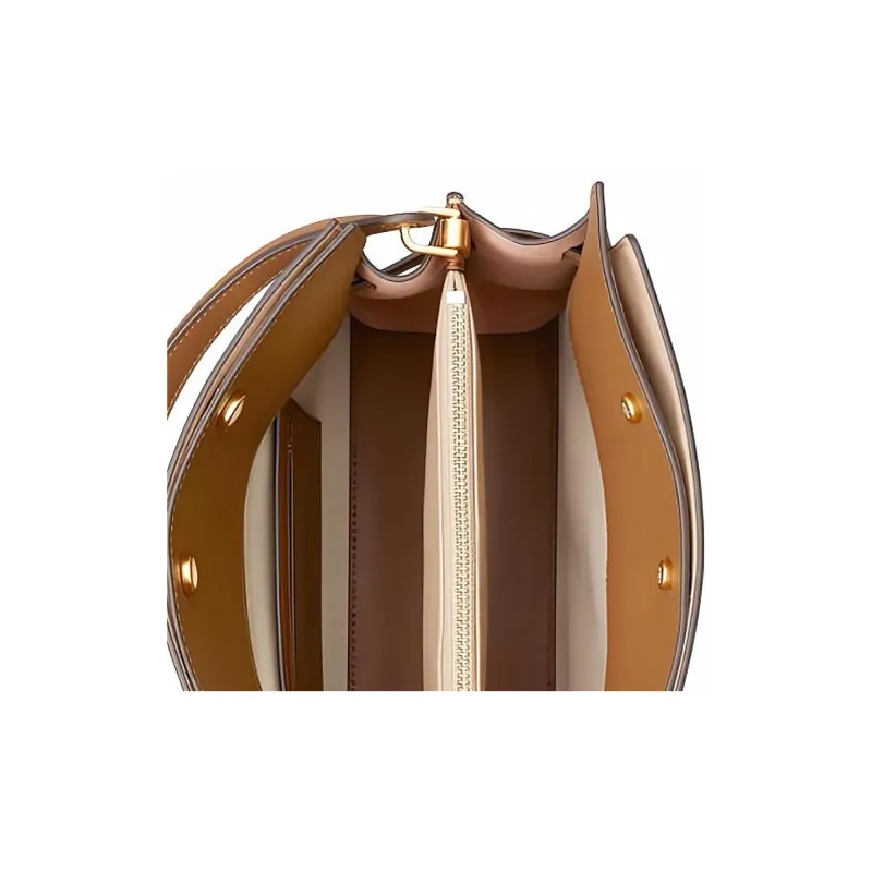 TORY BURCH Lee Radziwill Small Double Bag Tiramisu-3