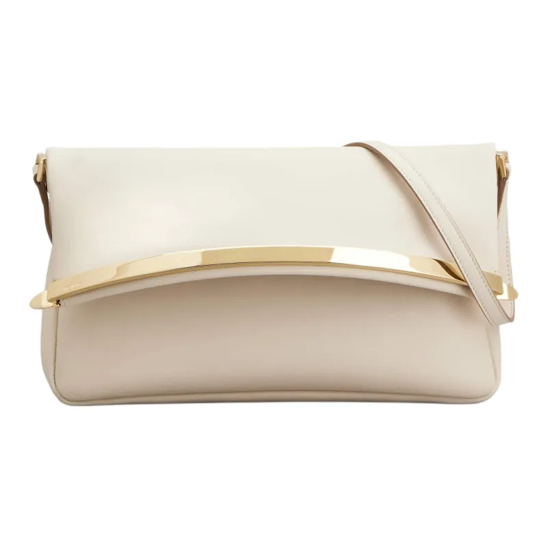 TOD'S Cow Leather Shoulder Bag Regular Women's White-0