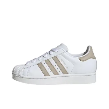 Adidas Originals Superstar 2 Anti Slip Wear Resistant Low Top Skateboard Shoes Women's White